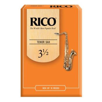 Rico Tenor Saxophone Reeds, Strength 3.5, 10-pack (RI-RKA1035)