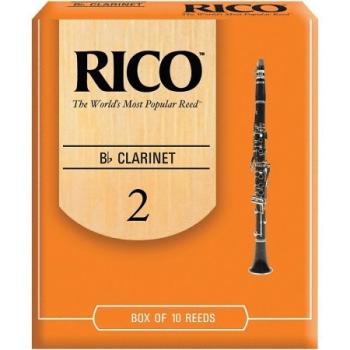 Rico Bb Clarinet Reeds, Strength 2.0, 10-pack (RI-RCA1020)