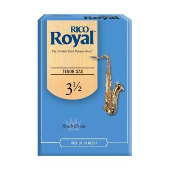 Rico Royal Tenor Saxophone Reeds, Strength 3.5, 10-pack (RI-RKB1035)
