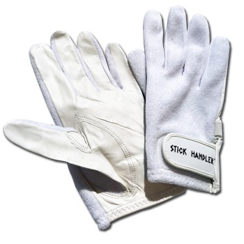 Stick Handler Full Finger Drum Gloves White (ST-SHFFW)